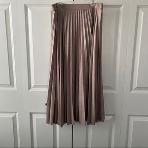 [Halogen] Metallic Mauve Skirt